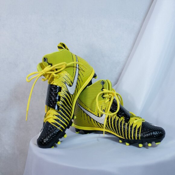 Nike Pro Men’s Lunarbeast Pro TD Football Cleats Black and Yellow Size 11 - Picture 4 of 9